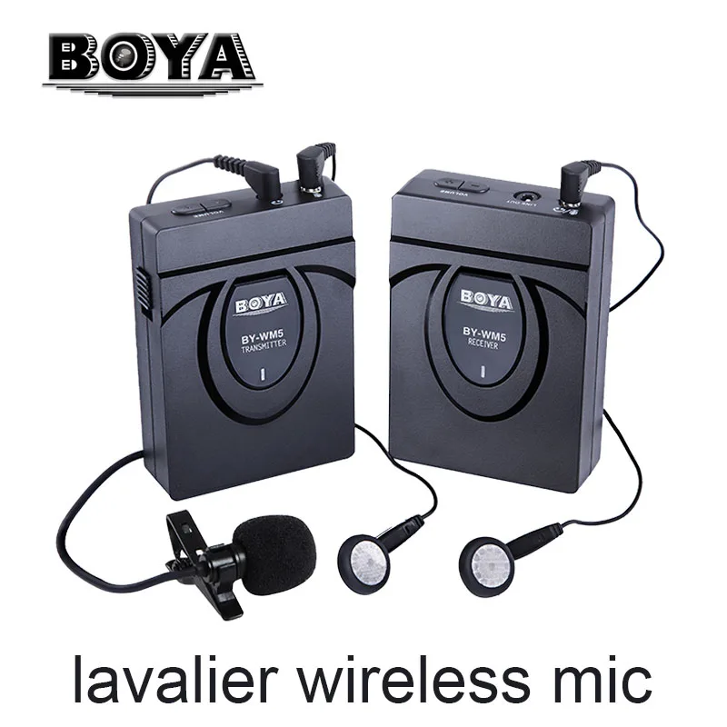 BOYA BY WM6 / WM5 WM8 UHF Беспроводная микрофонная система всенаправленный петличный