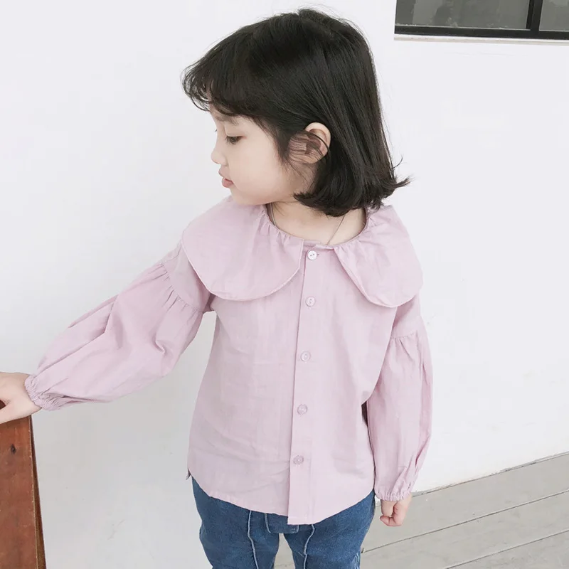 Детская блузка с длинным рукавом из хлопка|girls blouse|girls school shirtsgirls blouses children |