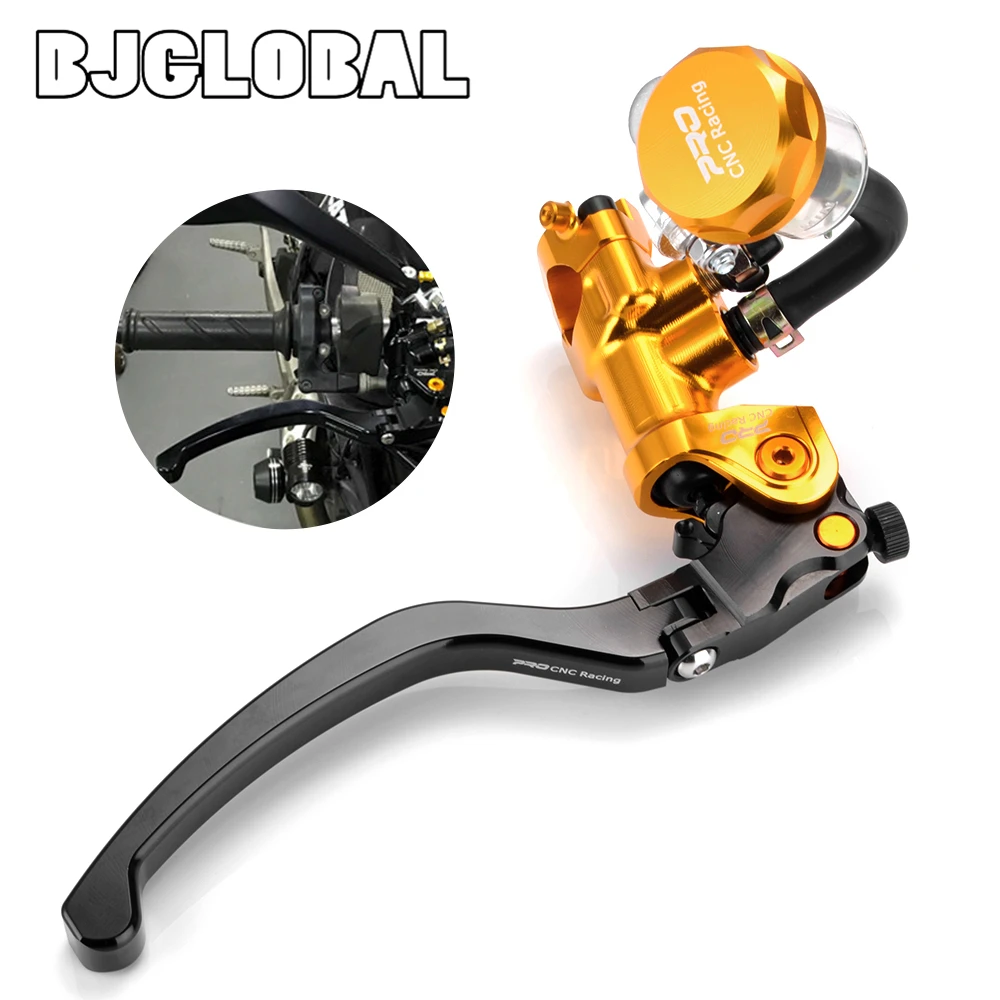 

22mm Universal Aluminum Motorcycle Front Brake Pump Lever For 400CC-1000CC Sportbike Street bike Scooter Dirt Bike Accessories