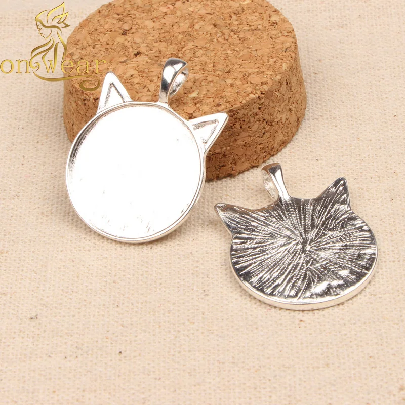 20 шт. круглые посеребренные подвески для ожерелья 25 мм|diy jewelry accessories|jewelry