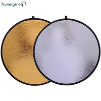 30cm12 2 in 1 portable collapsible light round reflector diffuser photography studio small gold silver flash neewer reflecto