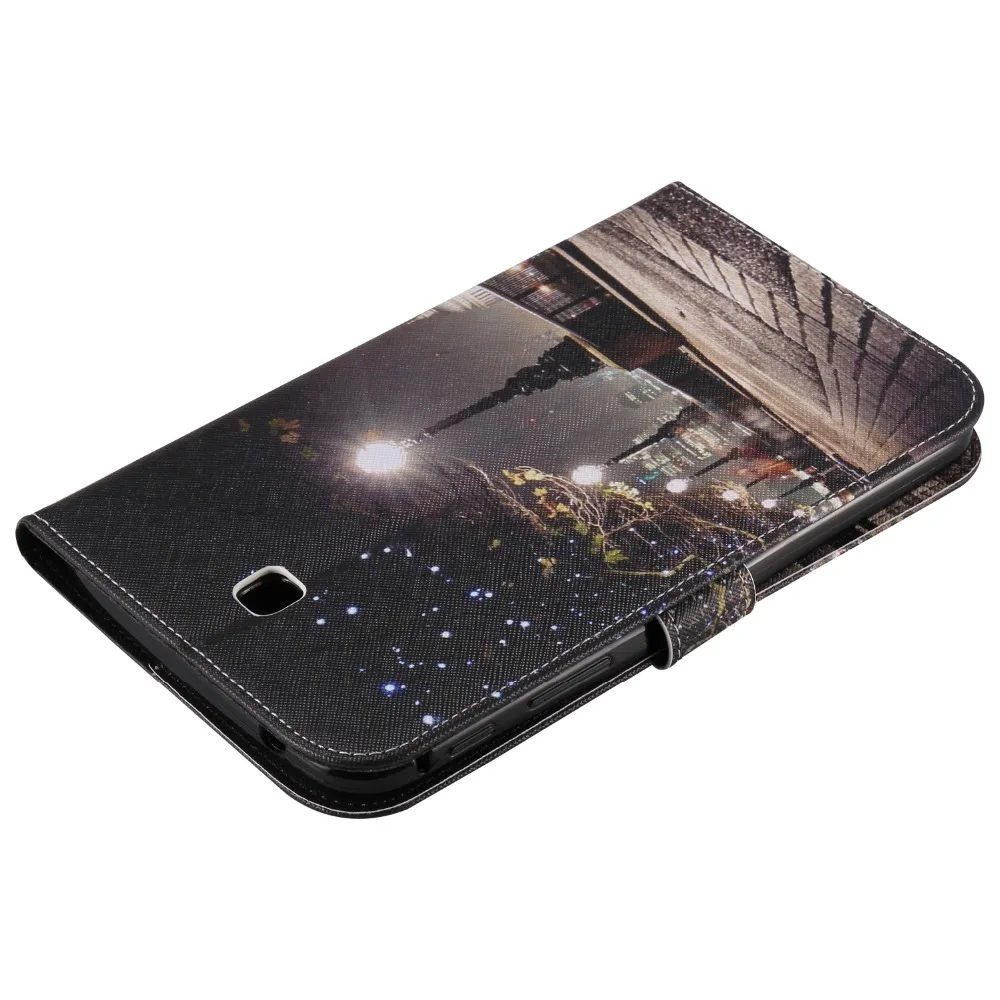 Милый Кот Планшеты чехол для Samsung Galaxy T230 7 дюймов Роскошные Ultra Slim Магнитные Смарт