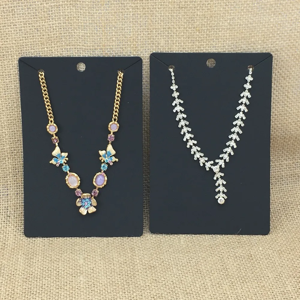 Карточка для ожерелья сделай сам прямоугольная крафт бумага большая карточка