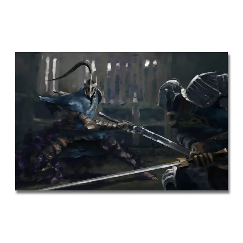 Художественный шелк или холст с принтом Dark Souls Горячая игра плакат 13x20 дюймов для украшения комнаты-009 - Цвет: Picture 1