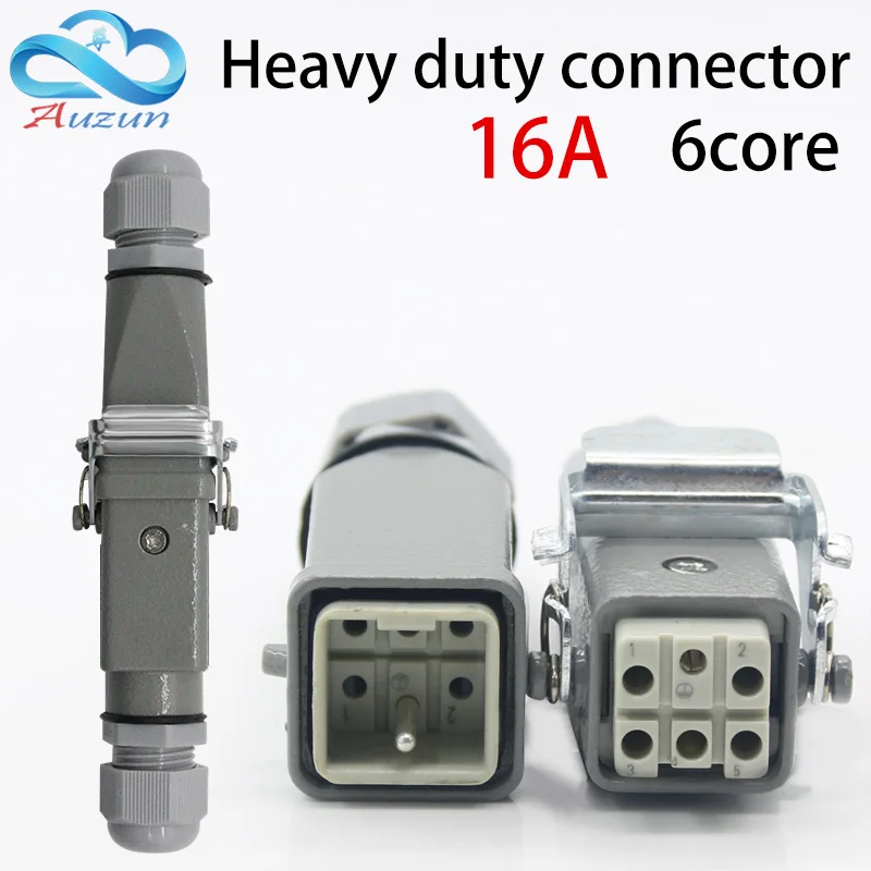 Сверхмощный разъем 6 (5 + 1) 16A 500 V HA 004 соединяет поток теплового канала холодного