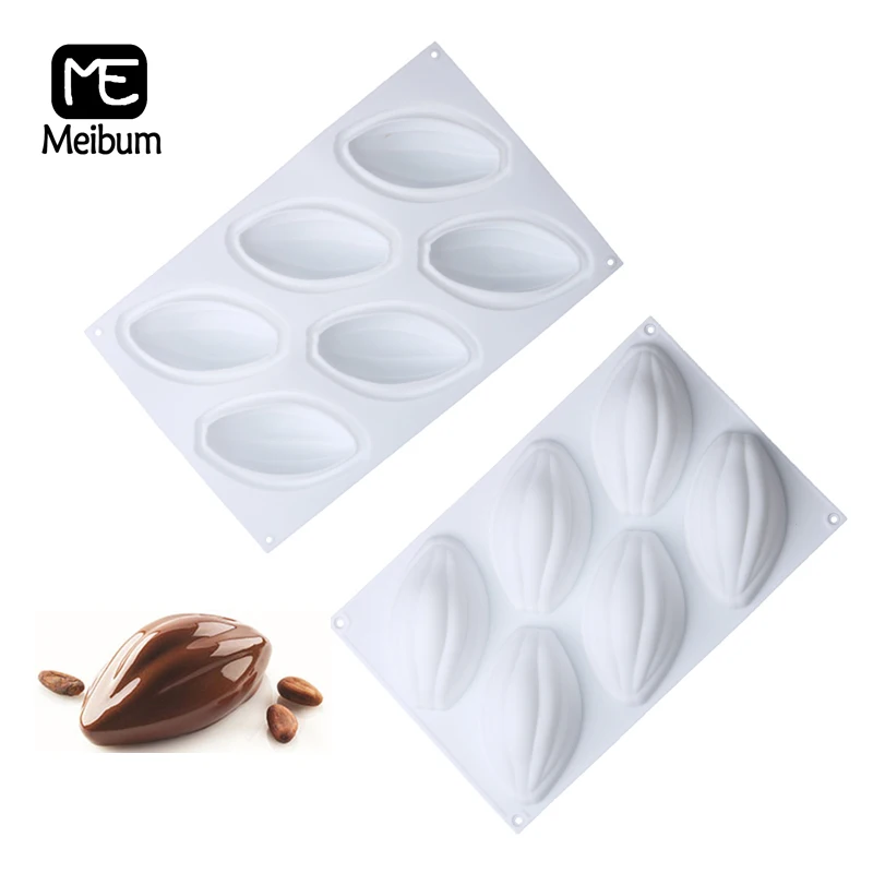

Meibum 6 полостей в форме оливок силиконовая форма для торта DIY мусс десерт кондитерские изделия Форма для шоколада лоток для помадки инструмен...