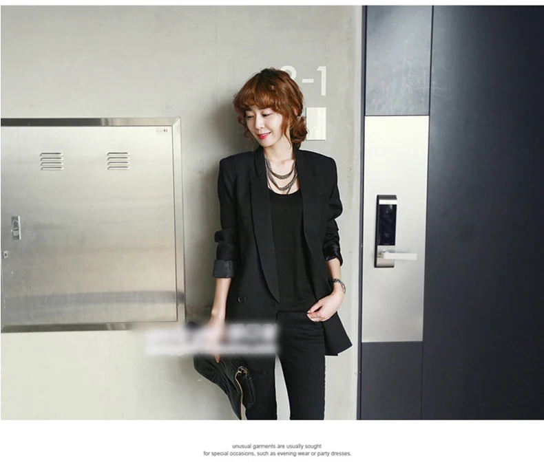 Куртка с длинным рукавом Корейская женская большого размера|suit suit|suits sizesuit female |