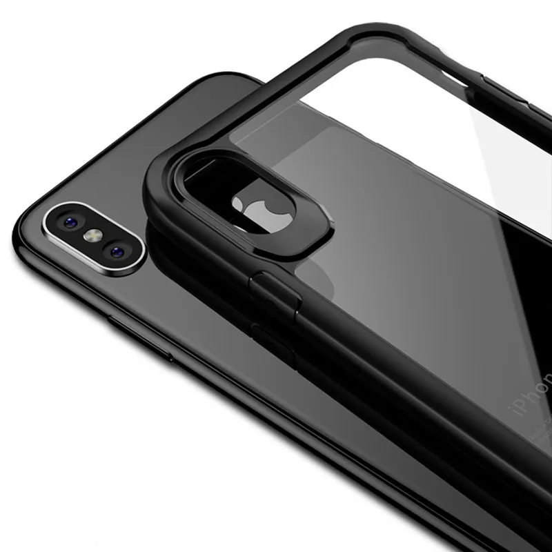 Роскошный ударопрочный чехол для телефона iphone XS XR Max мягкий ТПУ с полной защитой 5