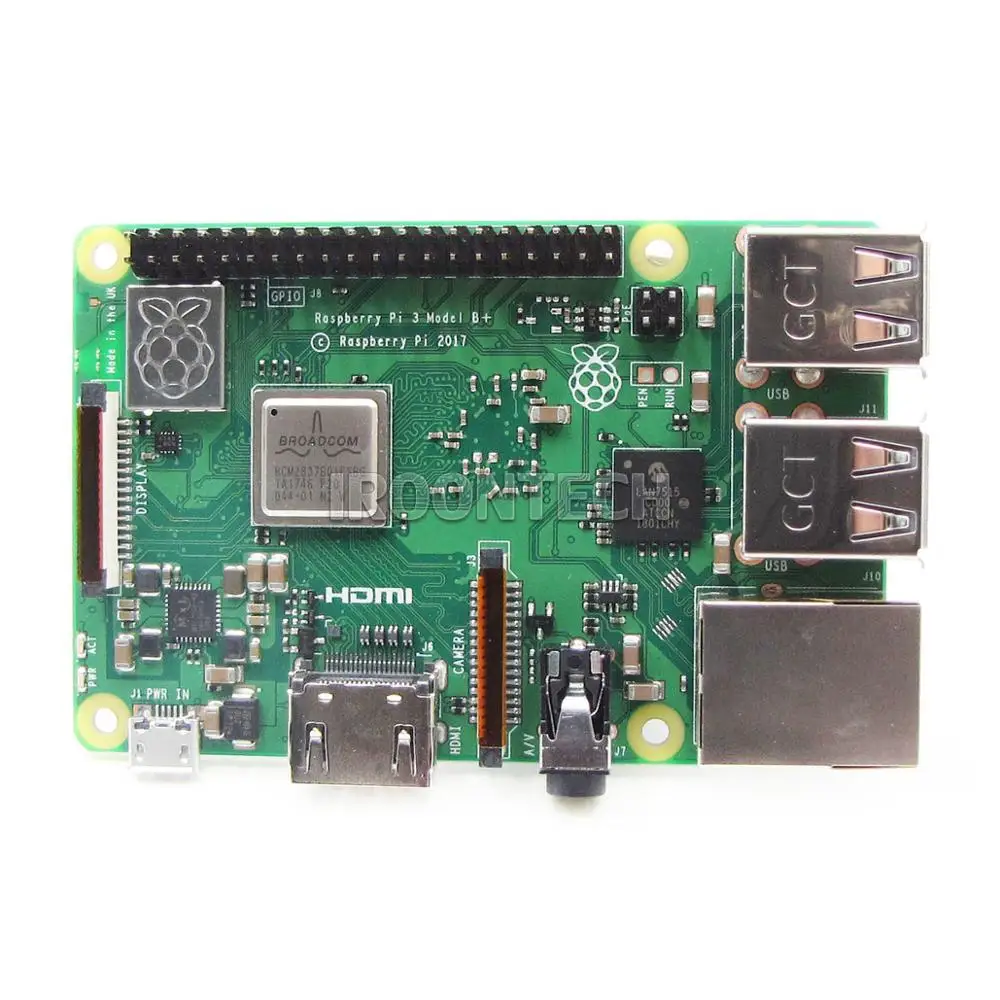 RS версия: 2018 новый оригинальный Raspberry Pi 3 Модель B + плюс BCM2837B0 1 ГБ SDRAM на борту Wi