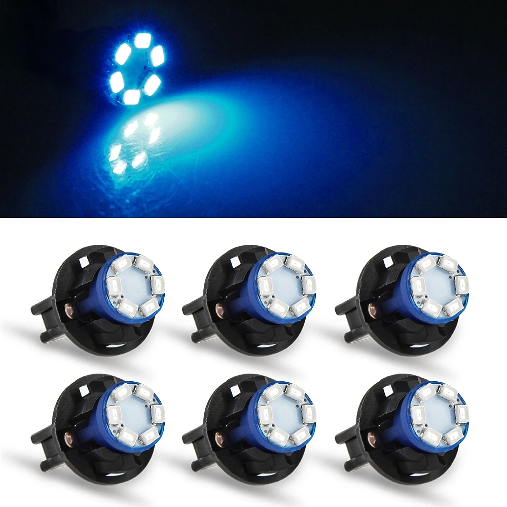 6 комплектов автомобиля 12V 0 2 W T10 светодиодный 1210 инструмент SMD панель