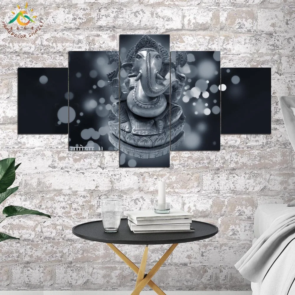 Настенная картина Lord Ganesh HD Художественная печать на холсте Модульная и плакат