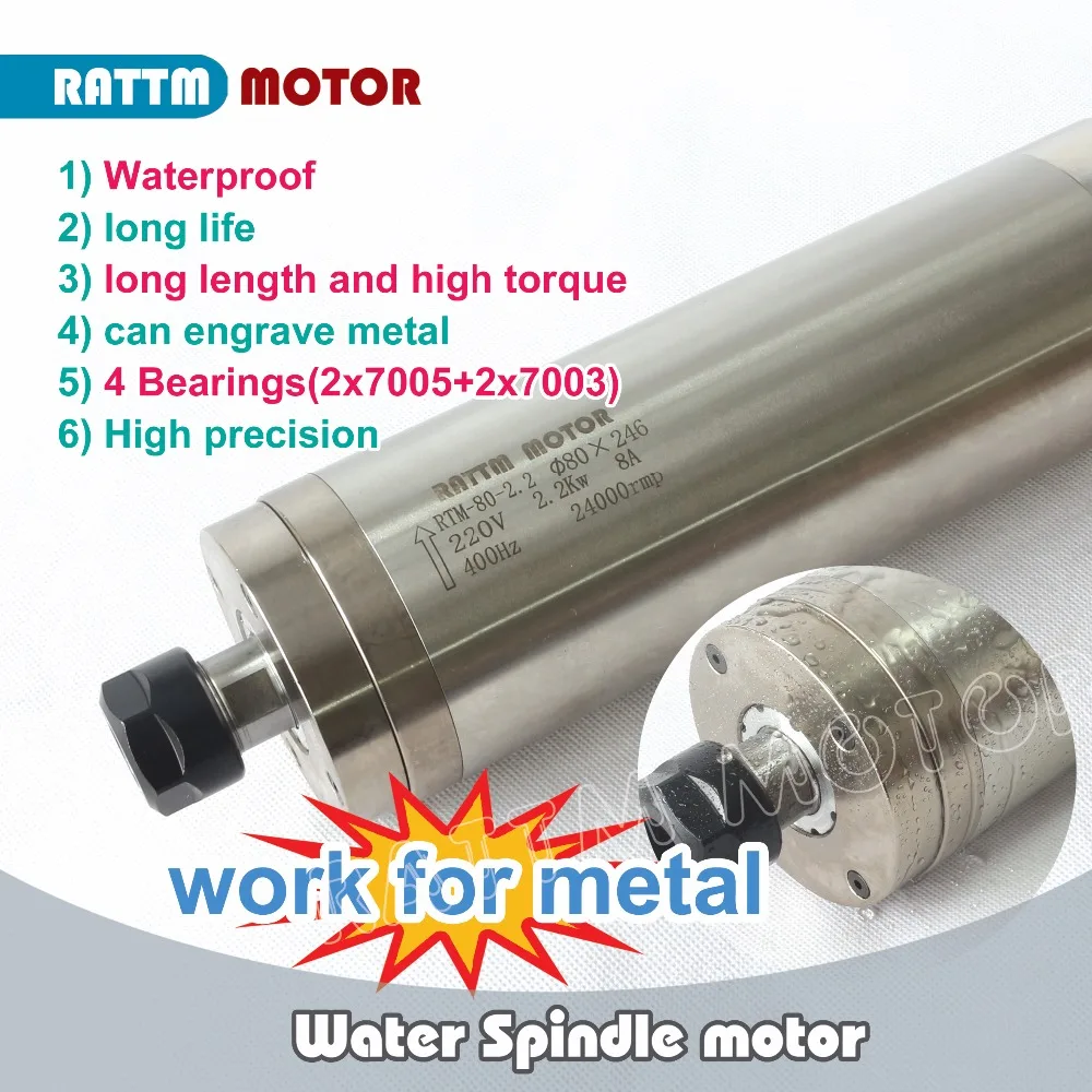 ЕС корабль качество 2.2KW Водонепроницаемый с водяным охлаждением двигателя