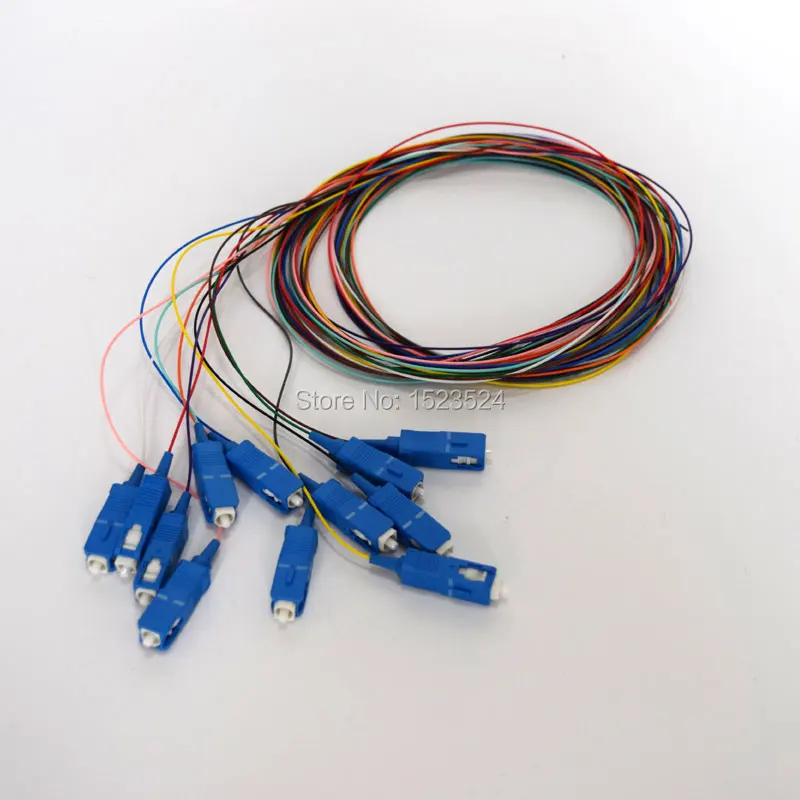 Free Shipping 2pcs/lot 12 Cores 12F SC UPC 1.5M Singlemode SC/UPC Fiber Optic Pigtail | Мобильные телефоны и аксессуары