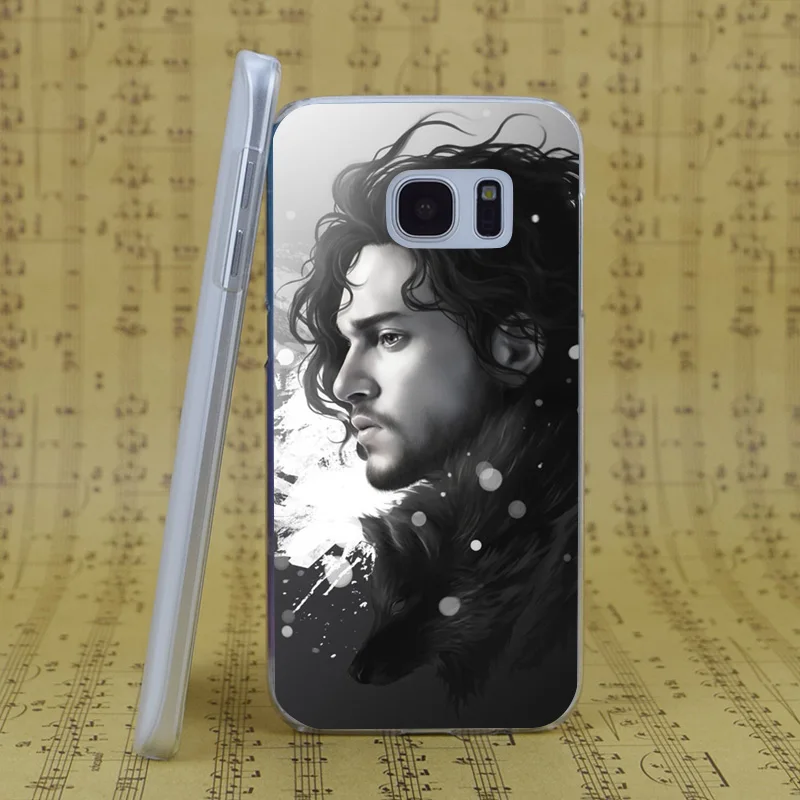 Dream Фокс b1975 Джон Сноу Игра трон прозрачный жесткий чехол для ПК Samsung Galaxy S 4 5 6 7 8