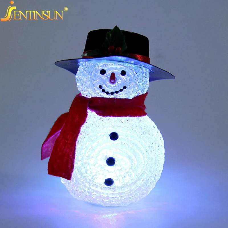 Новый цвет менясветодио дный светодиодный Рождественский Снеговик Ночной свет