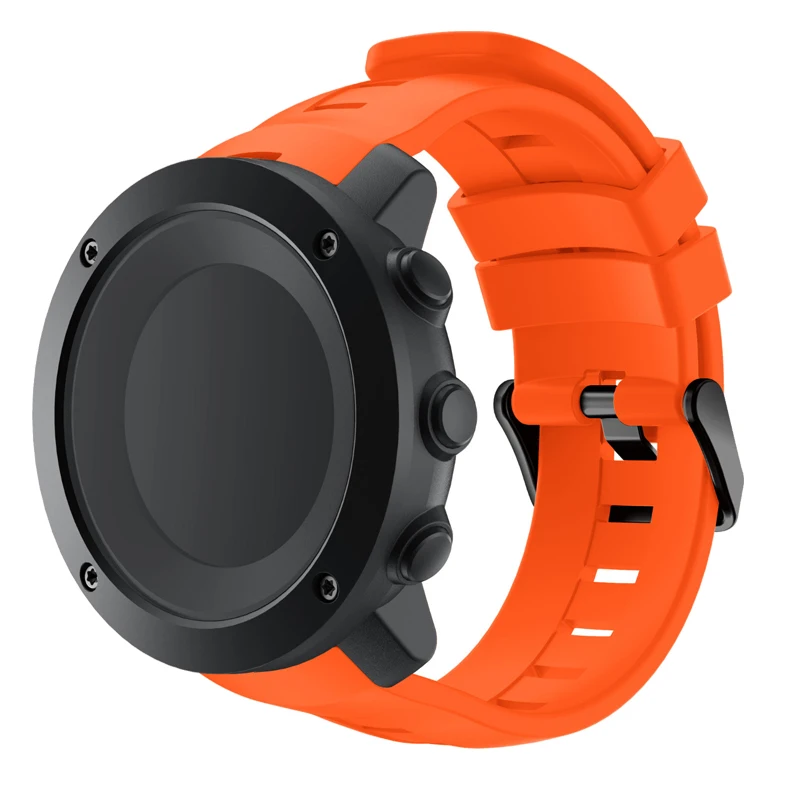 Ремешок для Suunto Ambit 3 вертикальный, 24 мм мягкий силиконовый сменный Браслет для Suunto Traverse Alpha Spartan