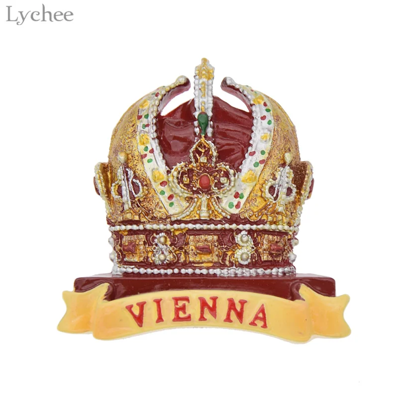 Личи жизни смолы корона Вена магниты на холодильник туристические сувениры