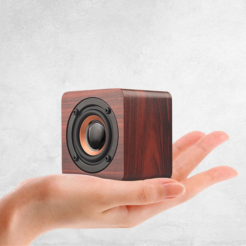 Деревянная Беспроводная Bluetooth колонка портативная HiFi с ударными басами звуковая