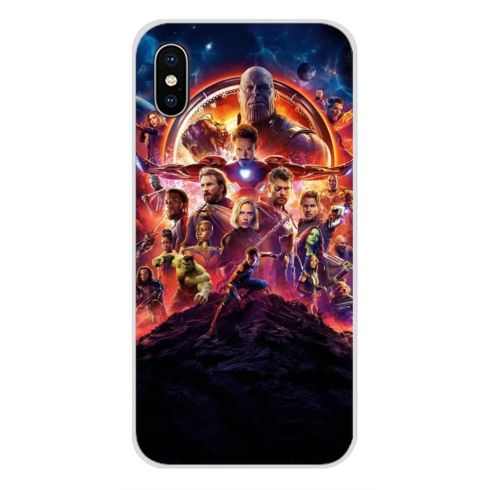 Для Motorola Moto X4 E4 E5 G5 G5S G6 Z Z2 Z3 G3 G2 C Play Plus прозрачный мягкий чехол для Marvel Avengers Infinity War