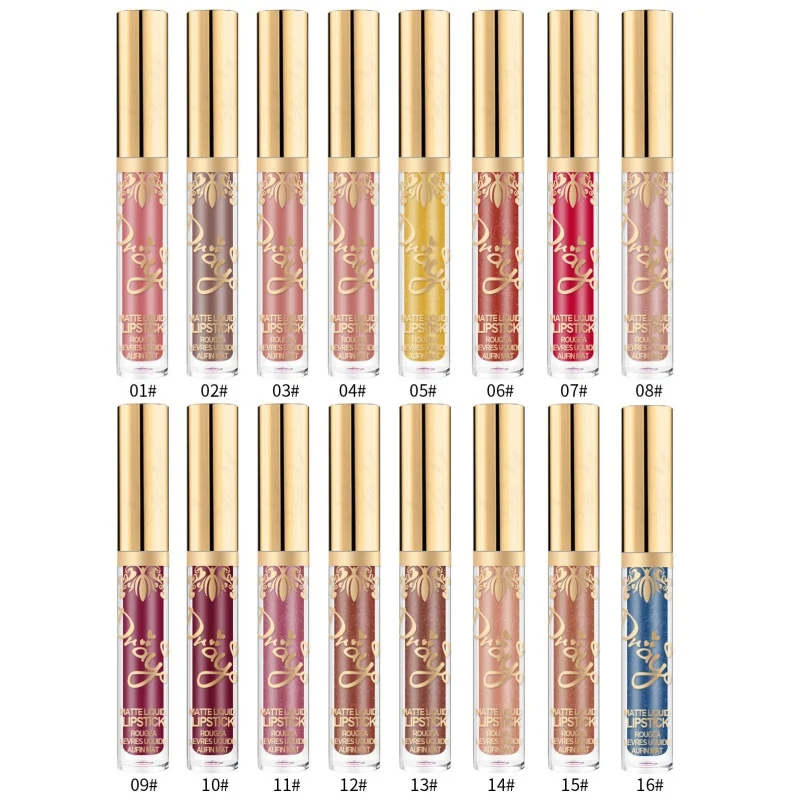 Увлажняющий матовый блеск для губ жидкая помада макияжа блестящий с длительным