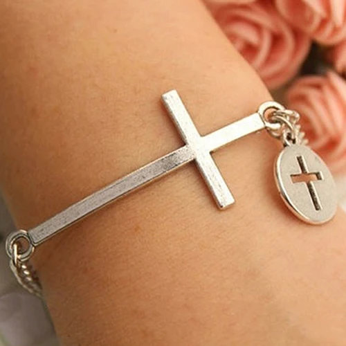 Новое поступление Для женщин Винтаж краткий крест кулон серьги браслет