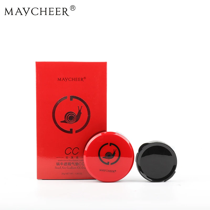 MAYCHEER Улитка на воздушной подушке CC крем для макияжа Жидкая основа лица тональный