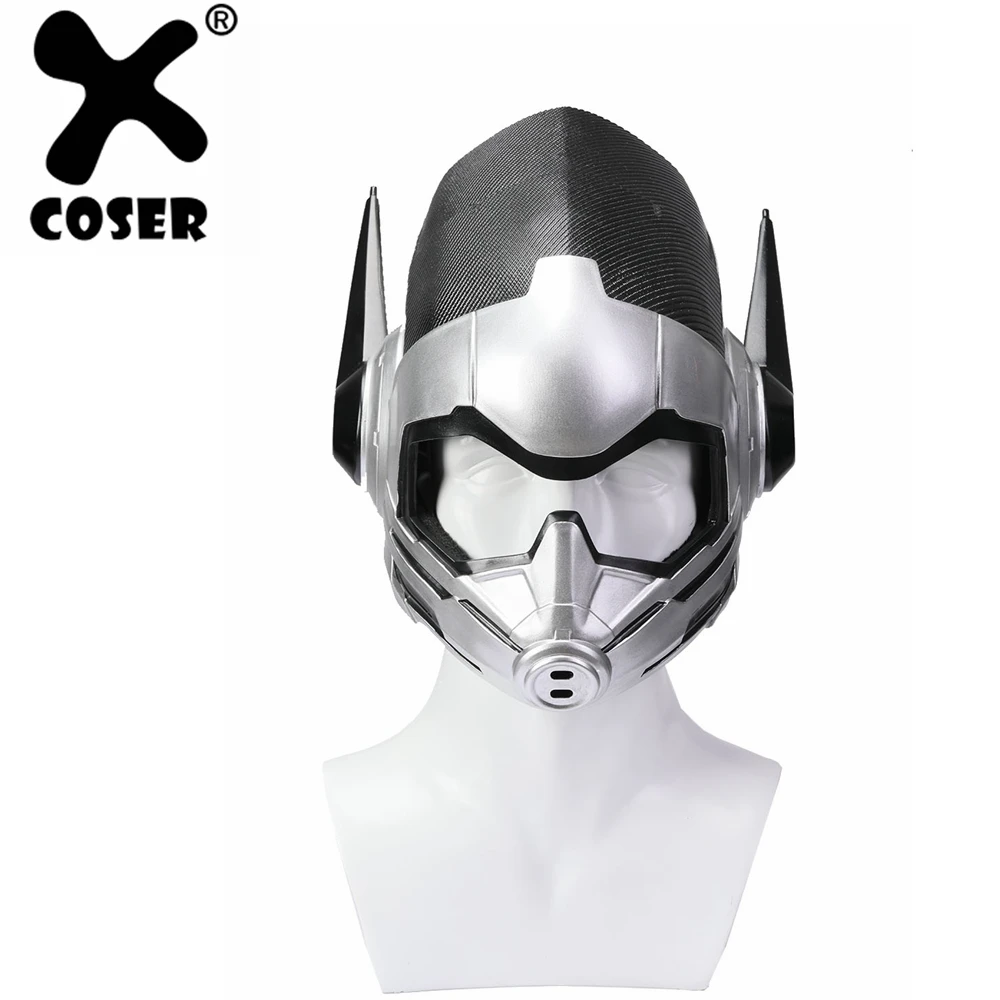 XCOSER Ant Man 2 Wasp Косплей Серебряный полный головной шлем фильм аксессуары для