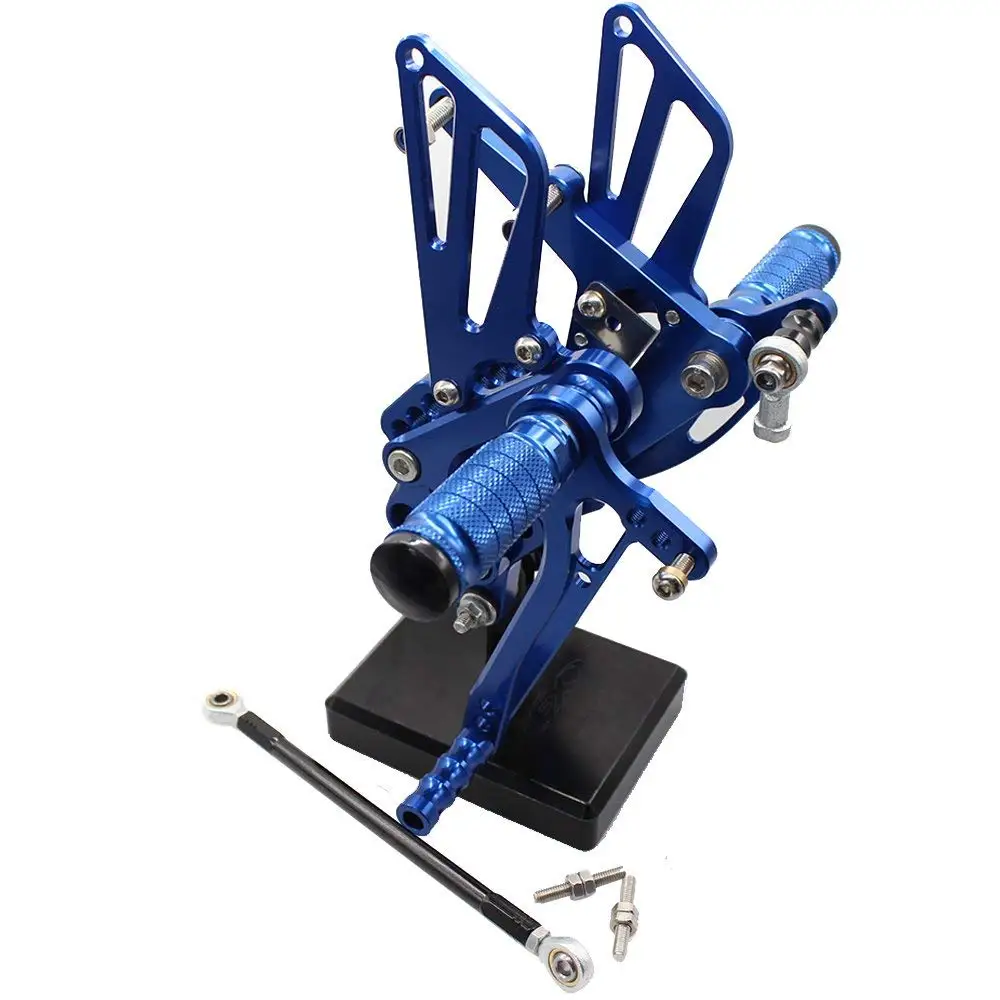ЧПУ Регулируемая Rearset для Kawasaki Ninja ZX10R 2004 2005 футов Расслабление ног колышки ZX 10R подставки для ног
