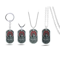 new fashion game metro exodus 2033 necklace vintage tag metal souvenir pendant women choker men jewelry gift link chain kolye