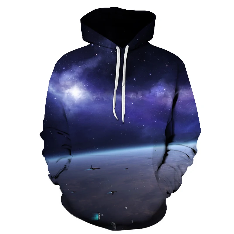 PICTURE COLOR Пара тонкое худи 3D цифровой печати от whitemystery Толстовка Вселенная ellesse-женская простая Толстовка Пот homme voltron черный - Цвет: PICTURE COLOR