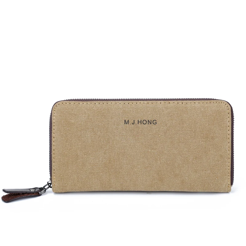 Холщовый кошелек MANJIANGHONG Мужской Длинный вертикальные стандартные кошельки