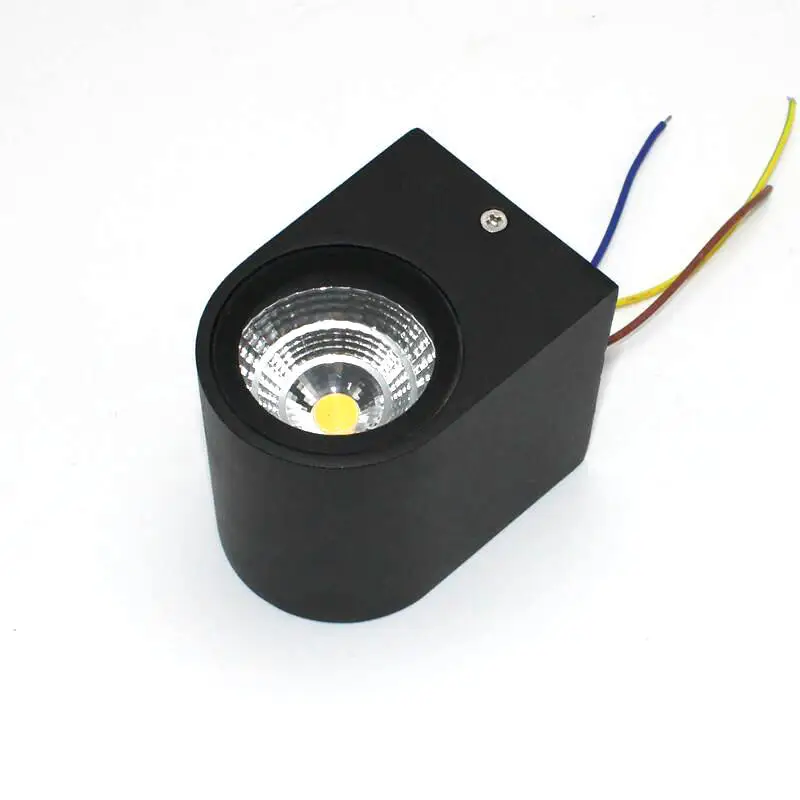 Настенные светодиодные лампы с одной головкой 7 Вт CREE COB цилиндрический
