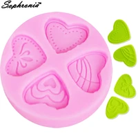 sophronia 3d love heart shaped silicone mold chocolate cake decorating sugarcraft cupcake mould cookies making resin molds f1015
