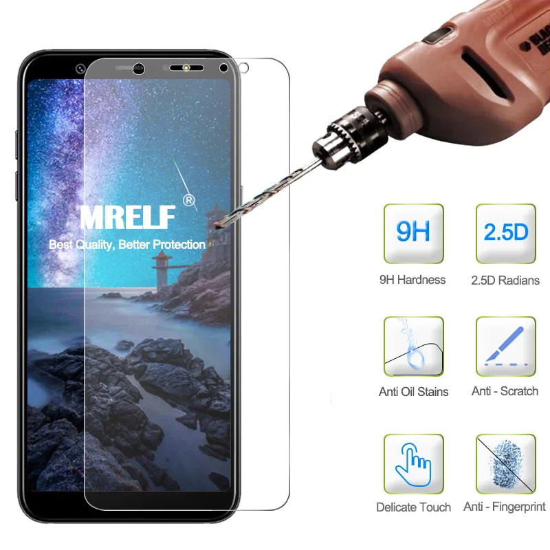 MRELF закаленное стекло для samsung Galaxy A6 защита экрана телефона Защитное стекло для samsung Plus Защитное стекло для экрана