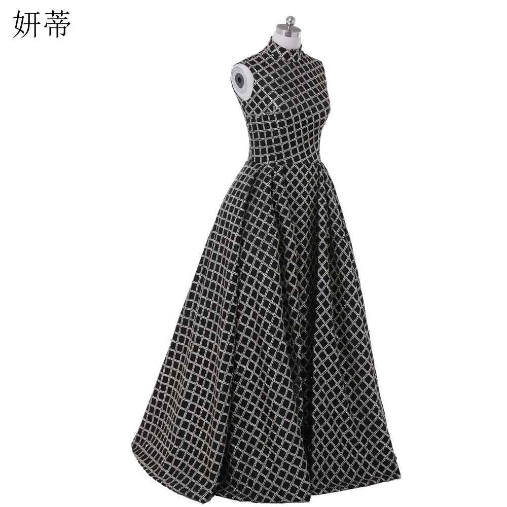 Блестящее черное Золотое кружевное ТРАПЕЦИЕВИДНОЕ платье для выпускного вечера