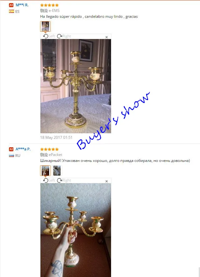 Роскошный европейский стиль блестящий Позолоченный Канделябр в центр стола