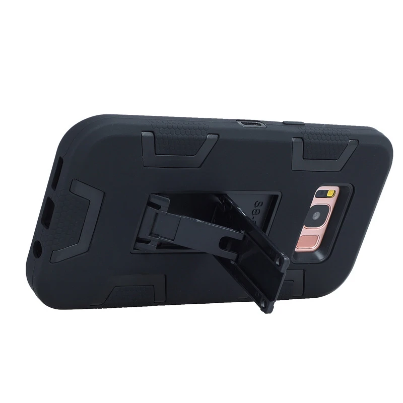 Case For Samsung Galaxy S6 S7 edge S8 Plus S5 Note 4 5 Stand Armor 360 Full Protection Shockproof Antiskid Phone Cover Coque |
