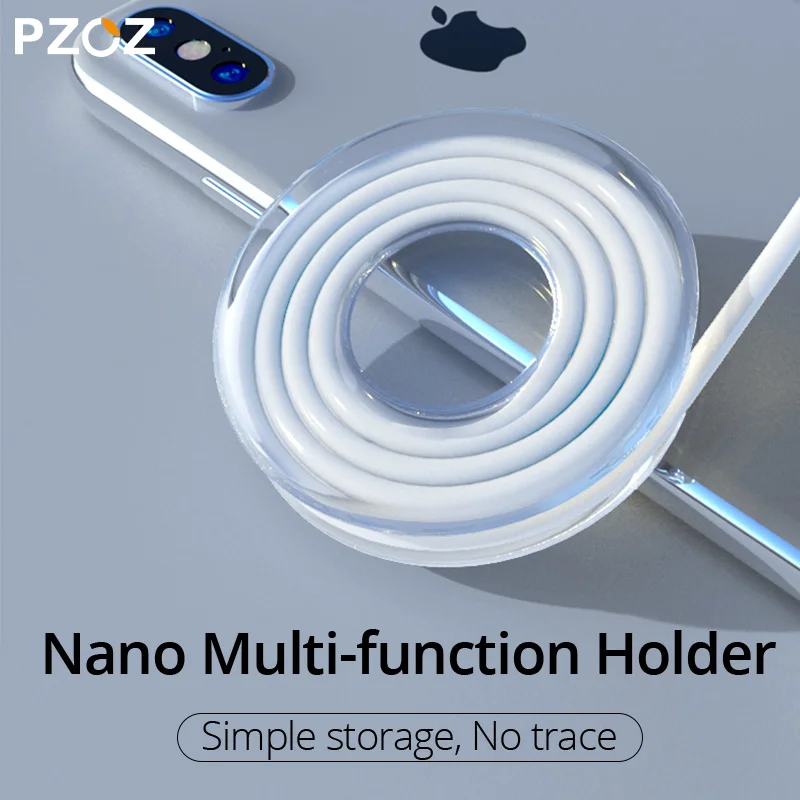 PZOZ USB Намотка Кабеля Многоразовый Организатор Кабеля Для Наушников Провода Шнура Управления Протектор Всасывания Настенный Держатель Телефона Стены Для iPhone Samsung Galaxy S8 S9 S7 Xiaomi mi 8 9 se a2 lite mix2s