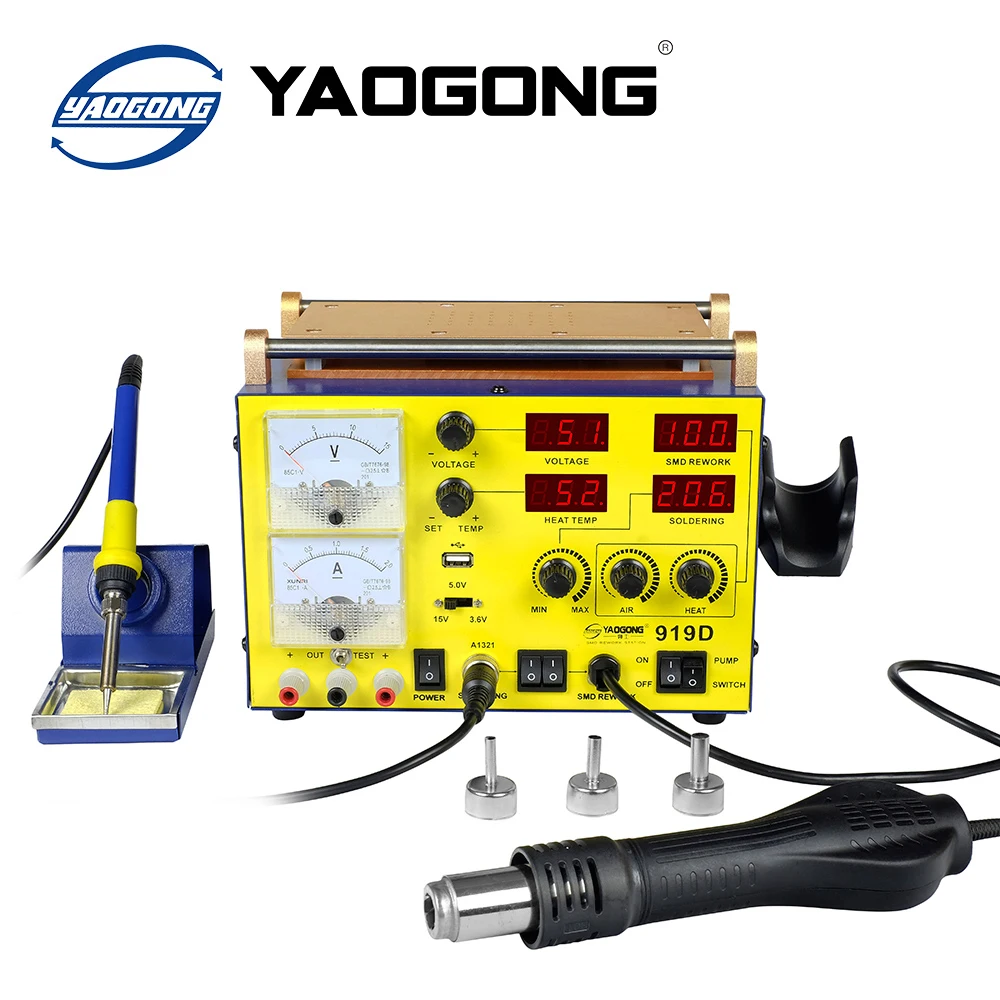 Паяльная станция YAOGONG 5 в 1 автоматическая паяльная SMD для ремонта мобильных