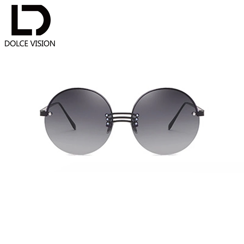Dolce vision круглые красные солнцезащитные очки дамы Элитный бренд ретро Оттенки Óculos