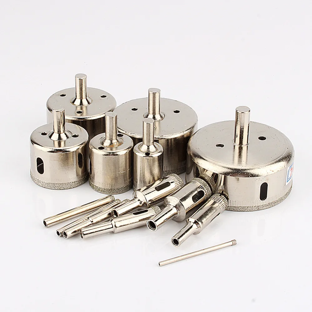 14 шт./компл. Набор алмазных коронок покрытие сверла для плитка мрамор стекло и