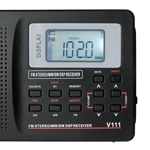 2 шт. RETEKESS V111 портативное fm-радио DSP FM стерео/MW/SW/LW портативное радио полнодиапазонный приемник мира часы 9 кгц/10 кгц радио FM