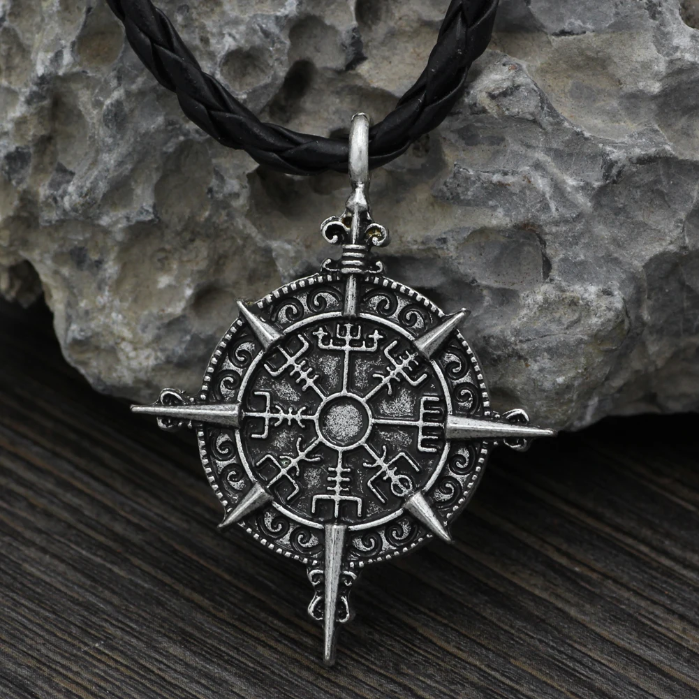 Символ Одина ожерелье Vegvisir компас защита символ кулон ювелирные изделия|pendant