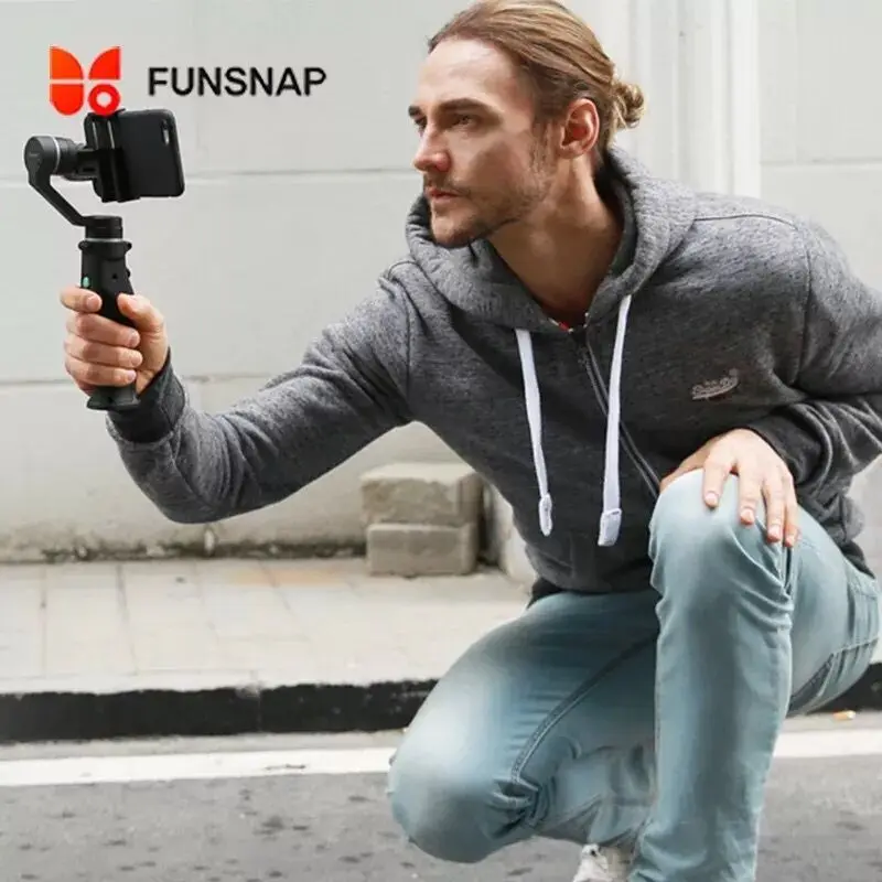Funsnap Capture 3-х осевой ручной шарнирный стабилизатор для смартфона GoPro SJcam Xiao Yi камера