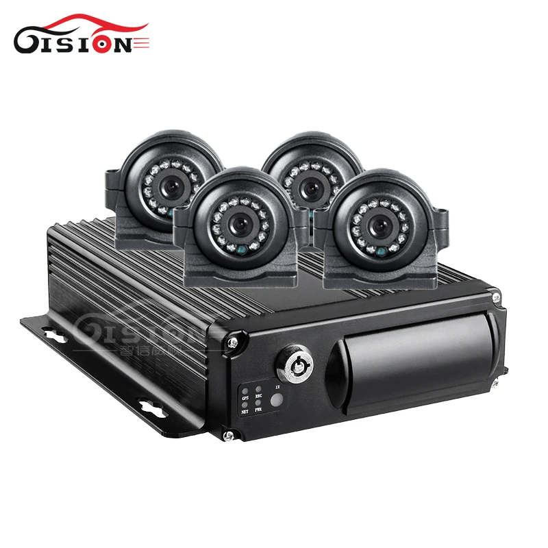 Онлайн 3G GPS Wifi 1080P AHD автомобильный Мобильный Dvr Запись с 4 шт. передняя/боковая HD 2.0MP