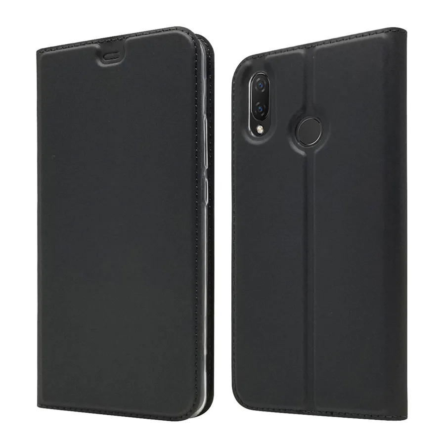 Gray Для huawei Nova 3i Nova 3 Чехлы Fundas huawei Nova3i Nova3 чехол роскошный кожаный Магнитный Флип-Стенд противоударный чехол для телефона s - Цвет: Gray