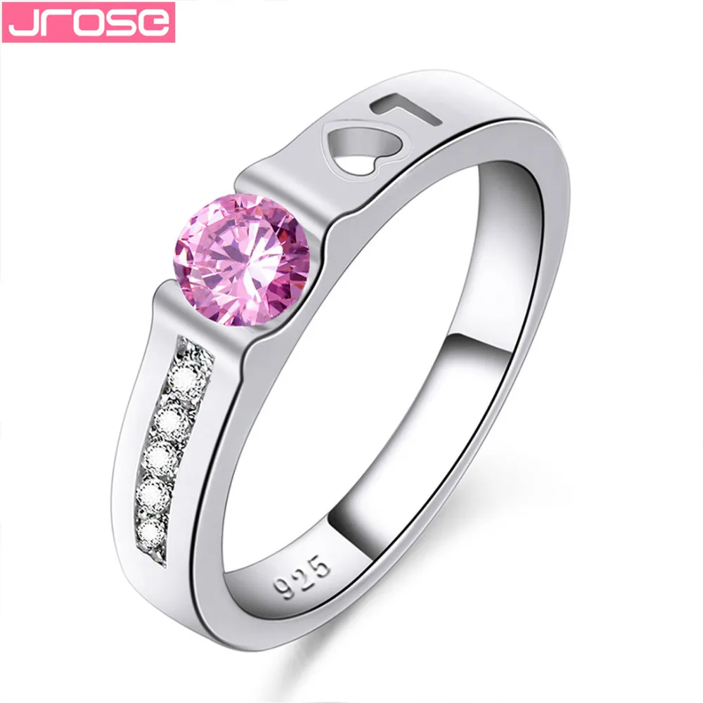 Оптовая продажа ювелирные изделия JROSE с надписью LOVE розовое кольцо из циркония