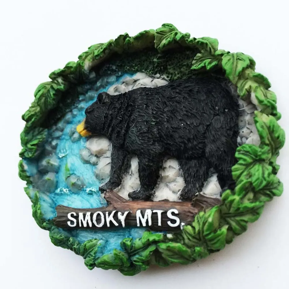 BABELEMI USA Tennessee Great Smoky Mountains National Park 3D Fridge Magnets Tourism Souvenirs Refrigerator Magnetic Stickers | Дом и сад