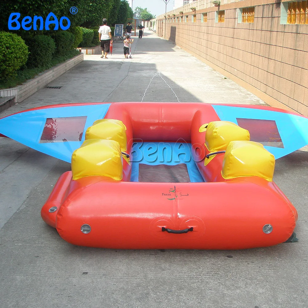 

B022 BenAoFree shipping+blower Inflatable Flying Fish/flyfish,ocean/lake/river/sea/water floating banana boat for sale