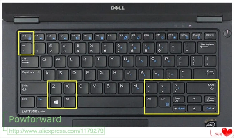 Защитная обложка для клавиатуры Чехол для ноутбука Dell Latitude E5250 E5270 E7250 E7270 E7280 Dell Xps 12 9250 12," Ультратонкий Мягкий ТПУ